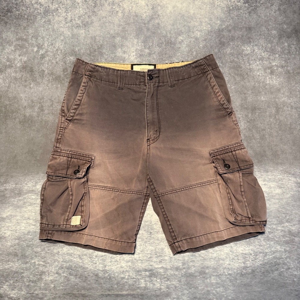 Levi's Men 34 Gray Cargo Shorts Faded Cotton Casual Utility Pocket‎ Baggy